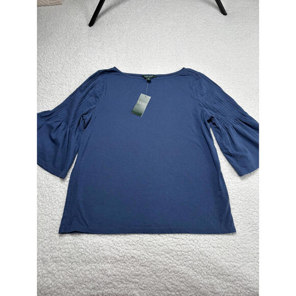 Lauren Ralph Lauren New Women's Navy Blue Top Size medium - Picture 1 of 6